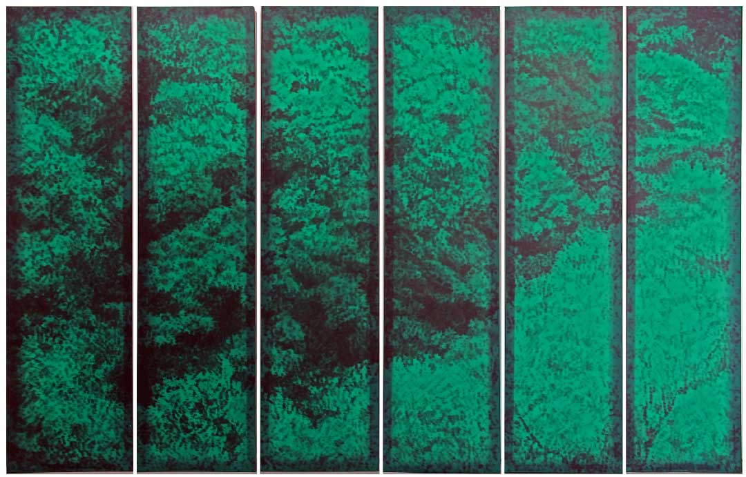 科恩画廊展出的吕松,韦嘉,谢帆三位艺术家作品,呈现不同的看风景的