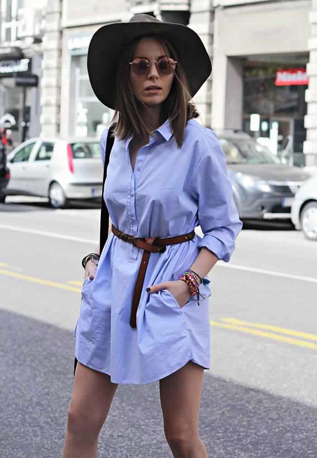 穿搭| 除了白衬衫,穿蓝衬衫的你不要太时髦