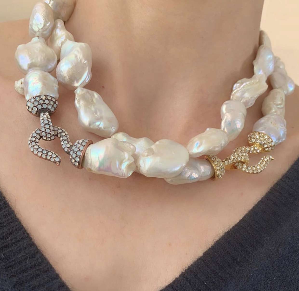 每一颗巴洛克珍珠都是独一无二的艺术品 永不过时的时尚单品